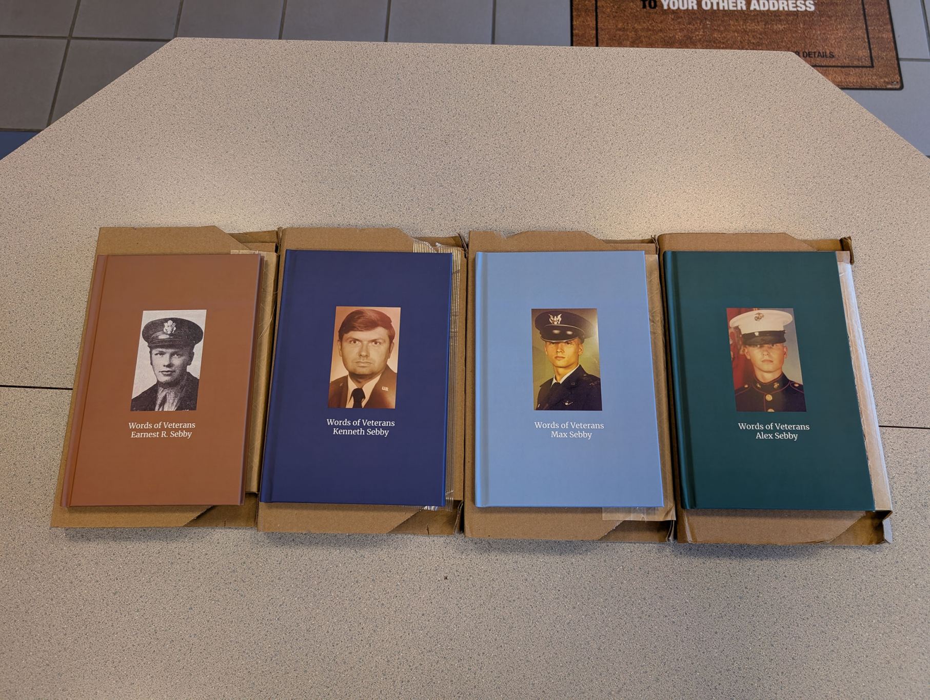 Sebby Family Words Of Veterans Books