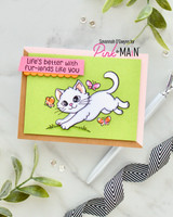 Cat designs for cardmaking each month.