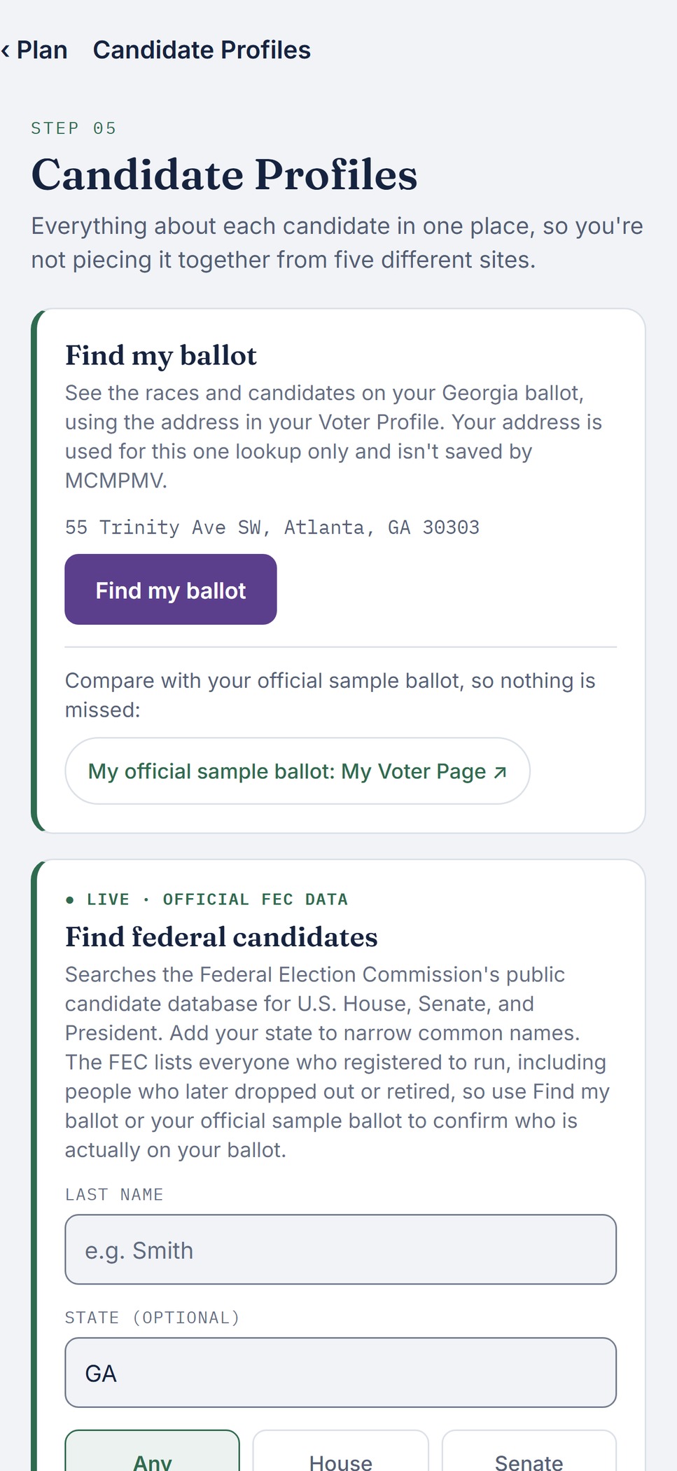 Find the races on your ballot with MCMPMV