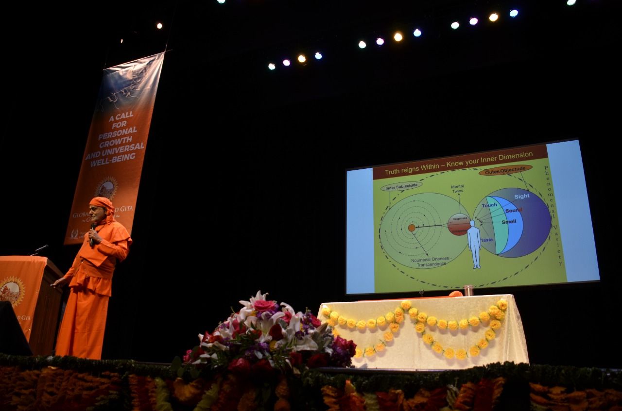 Swami Bhoomananda Tirtha at the Convention