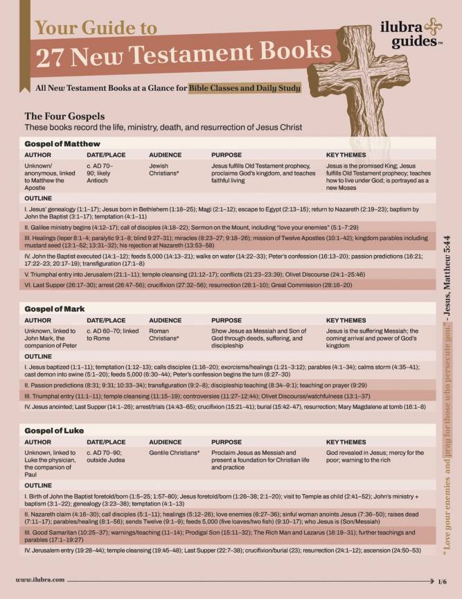 Your Guide To 27 New Testament Books Page1 Ilubra